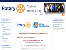 Tablet Screenshot of nevadacityrotary.org
